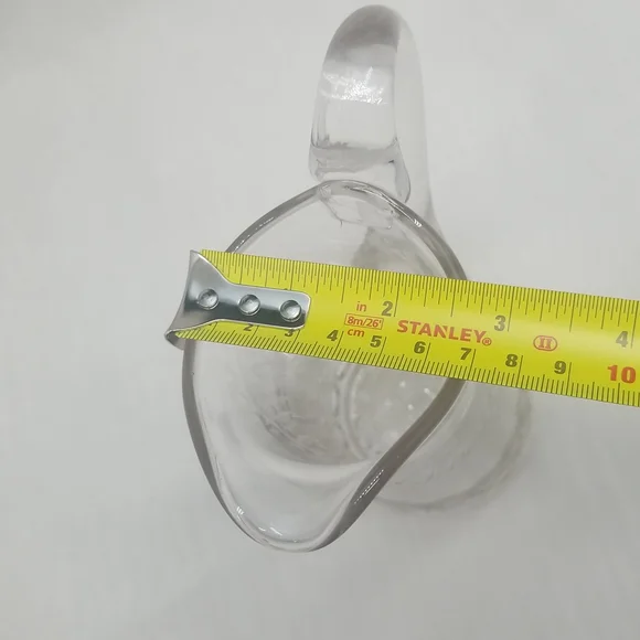 Antique EAPG Etched Skinny Pitcher - Picture 9 of 16